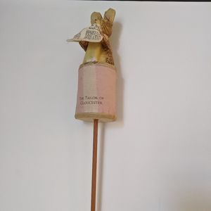 Vintage Beatrix Potter Puppet On A Stick Pop Up Cloth Toy Tailor If Gloucester